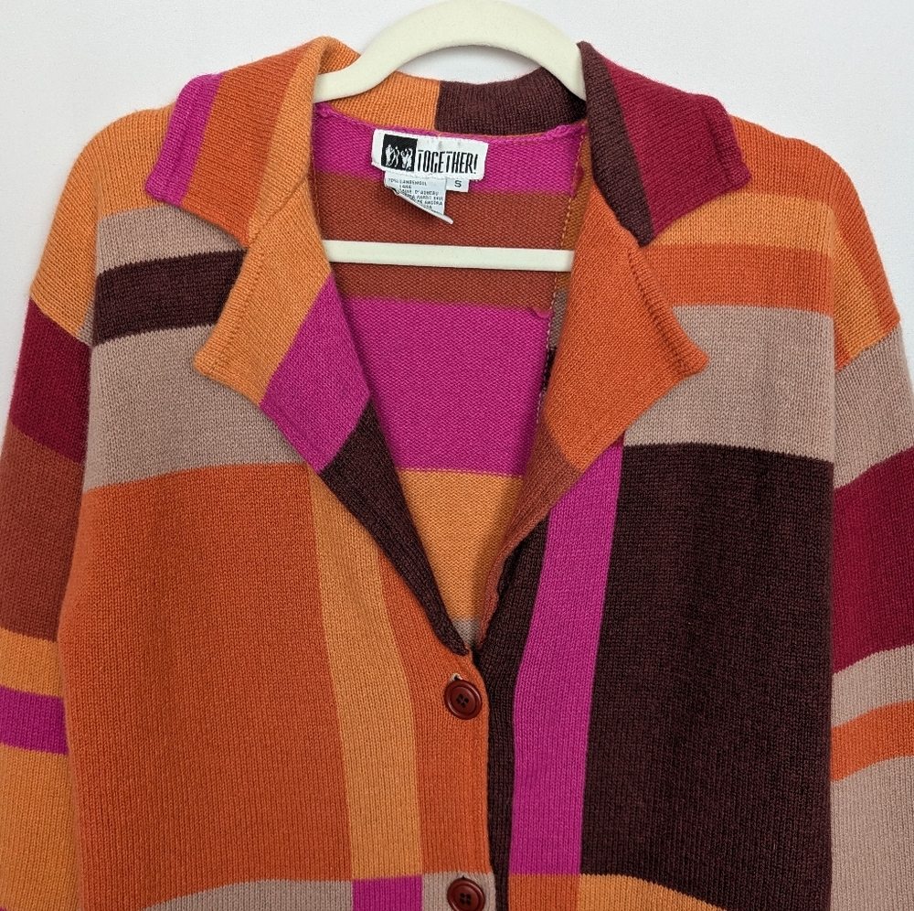 Vintage Together! Patchwork Sweater - image 3